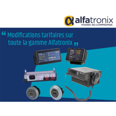 Nouveaux tarifs Alfatronix